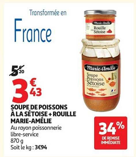 SOUPES DE POISSONS À LA SÉTOISE + ROUILLE MARIE-AMÉLIE