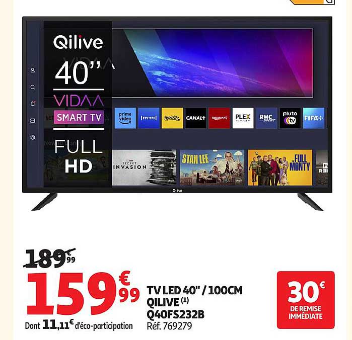 TV LED 40" / 100CM QILIVE (1) Q40FS232B