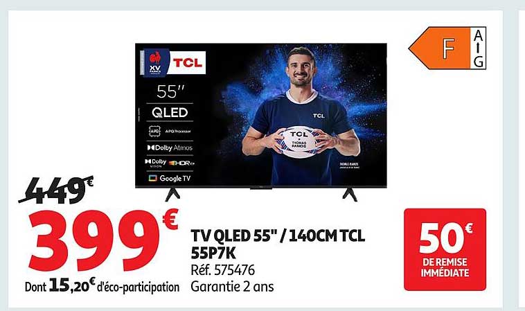 TV QLED 55" / 140CM TCL 55P7K