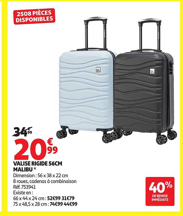 VALISE RIGIDE 56CM MALIBU