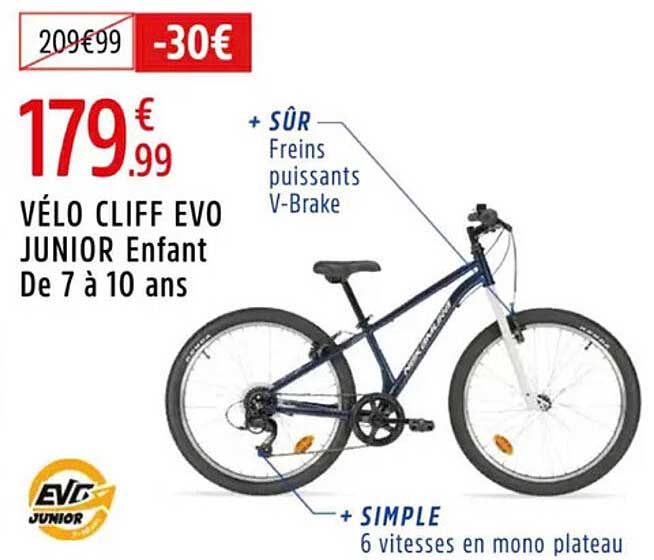 VÉLO CLIFF EVO JUNIOR Enfant De 7 à 10 ans