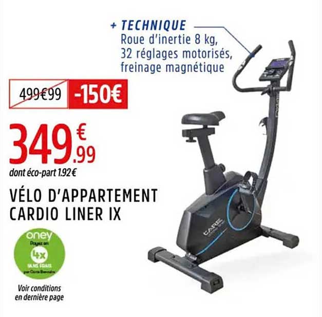 VÉLO D’APPARTEMENT CARDIO LINER IX