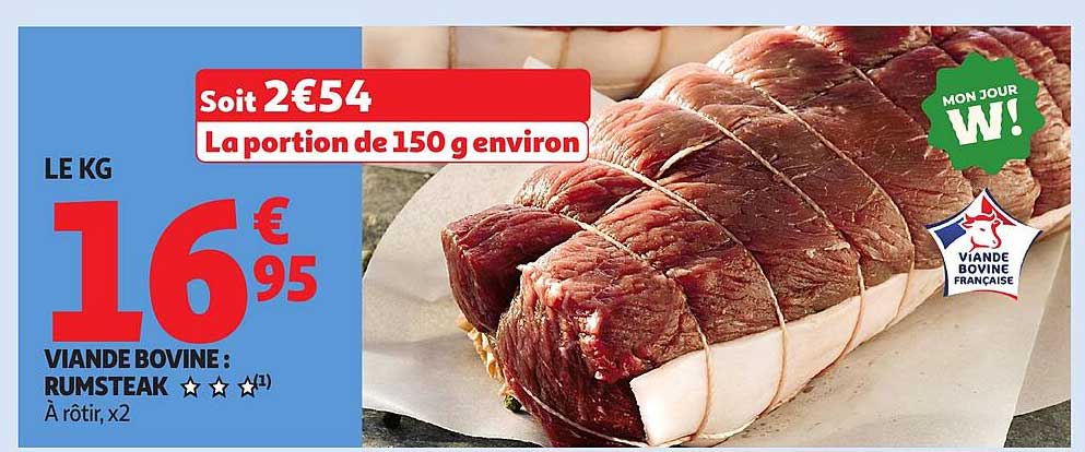 Viande bovine : Rumsteak