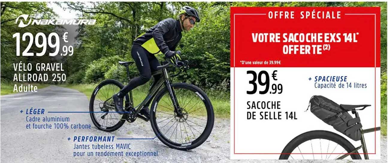 VOTRE SACOCHE EXS 14L* OFFERTE