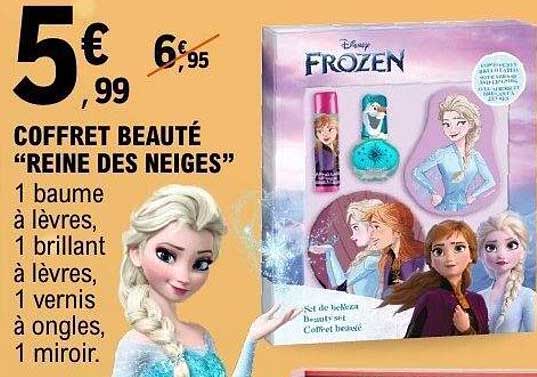 Trousse de toilette La Reine des Neiges avec accessoires à petit prix