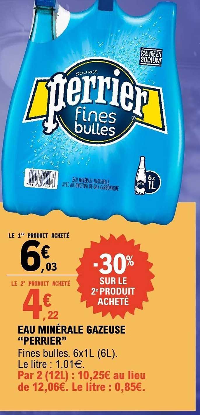 EAU MINÉRALE GAZEUSE "PERRIER"