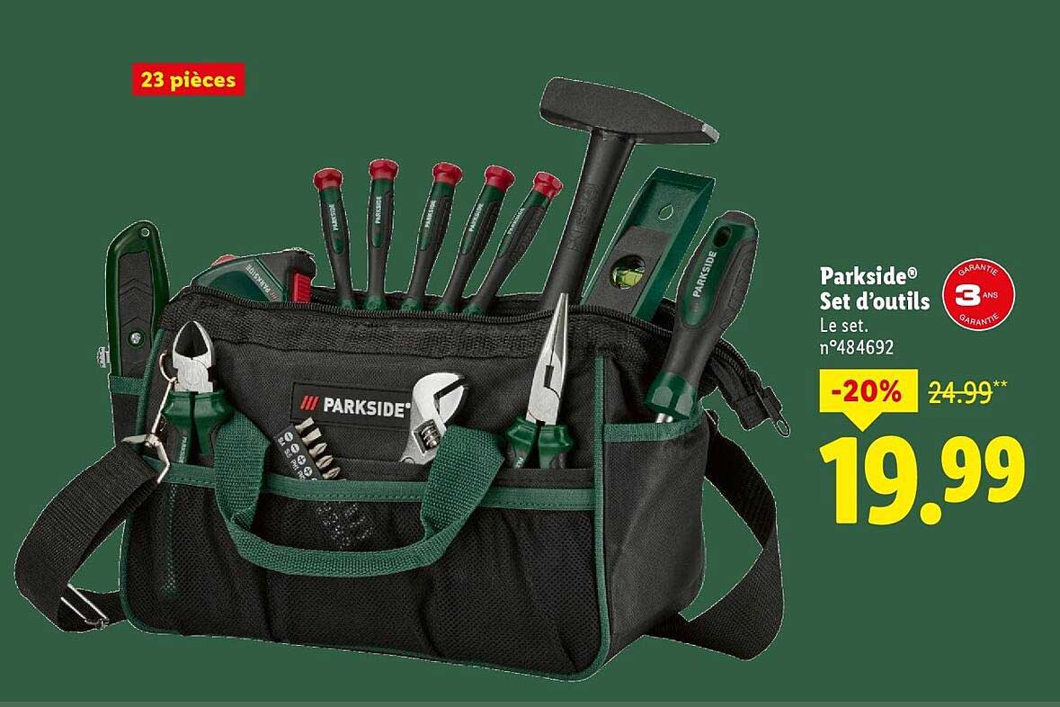 Parkside® Set d’outils