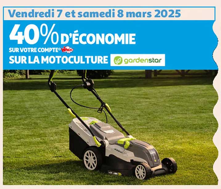 40% d'économie sur la motoculture