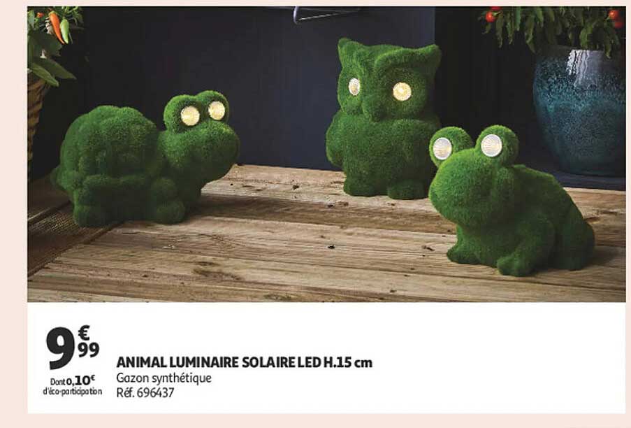 ANIMAL LUMINAIRE SOLAIRE LED H.15 cm