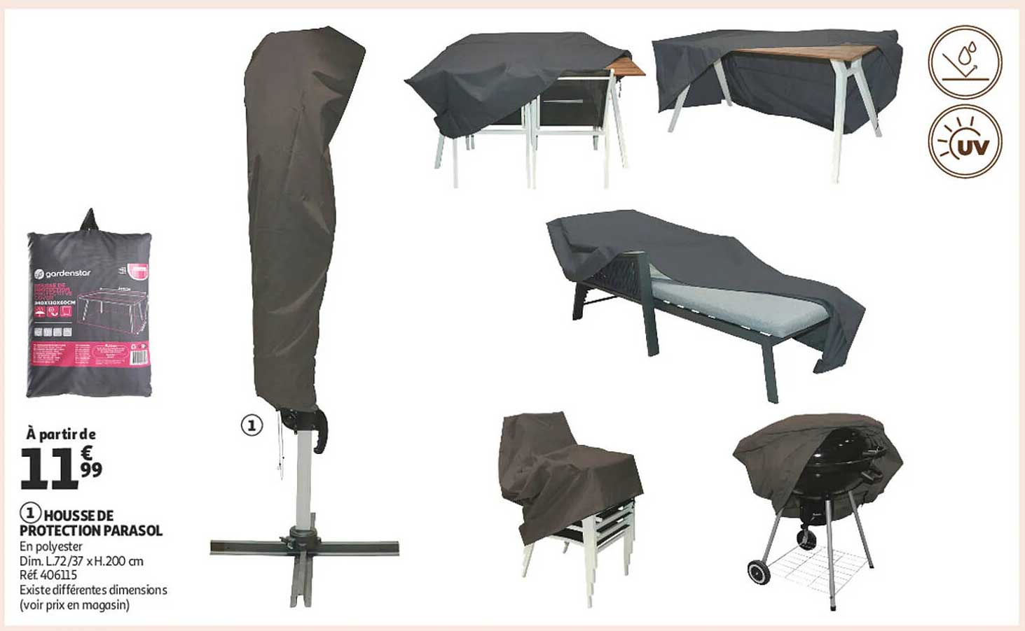 HOUSSE DE PROTECTION PARASOL