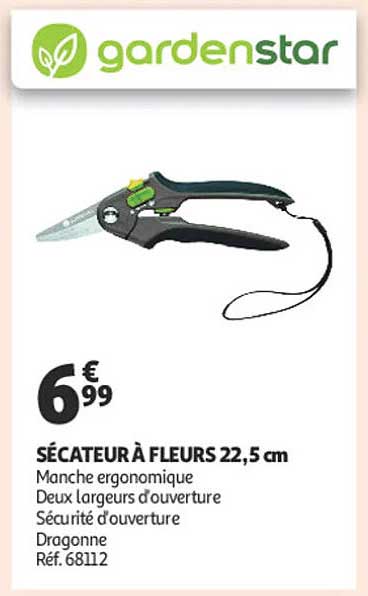 SÉCATEUR À FLEURS 22,5 cm