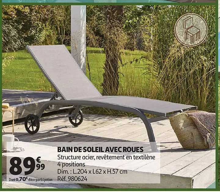BAIN DE SOLEIL AVEC ROUES