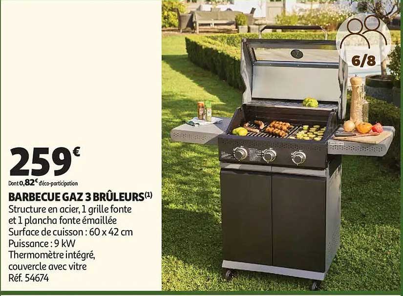 BARBECUE GAZ 3 BRÛLEURS