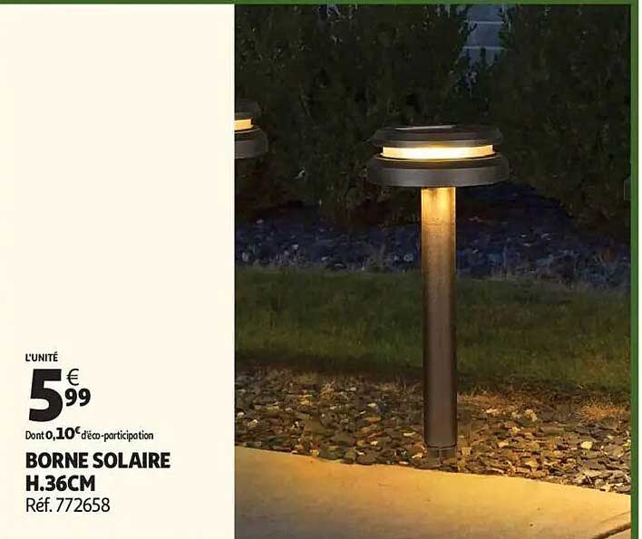 BORNE SOLAIRE H.36CM