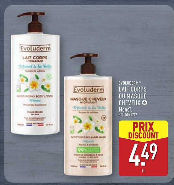 Evoluderm® LAIT CORPS OU MASQUE CHEVEUX