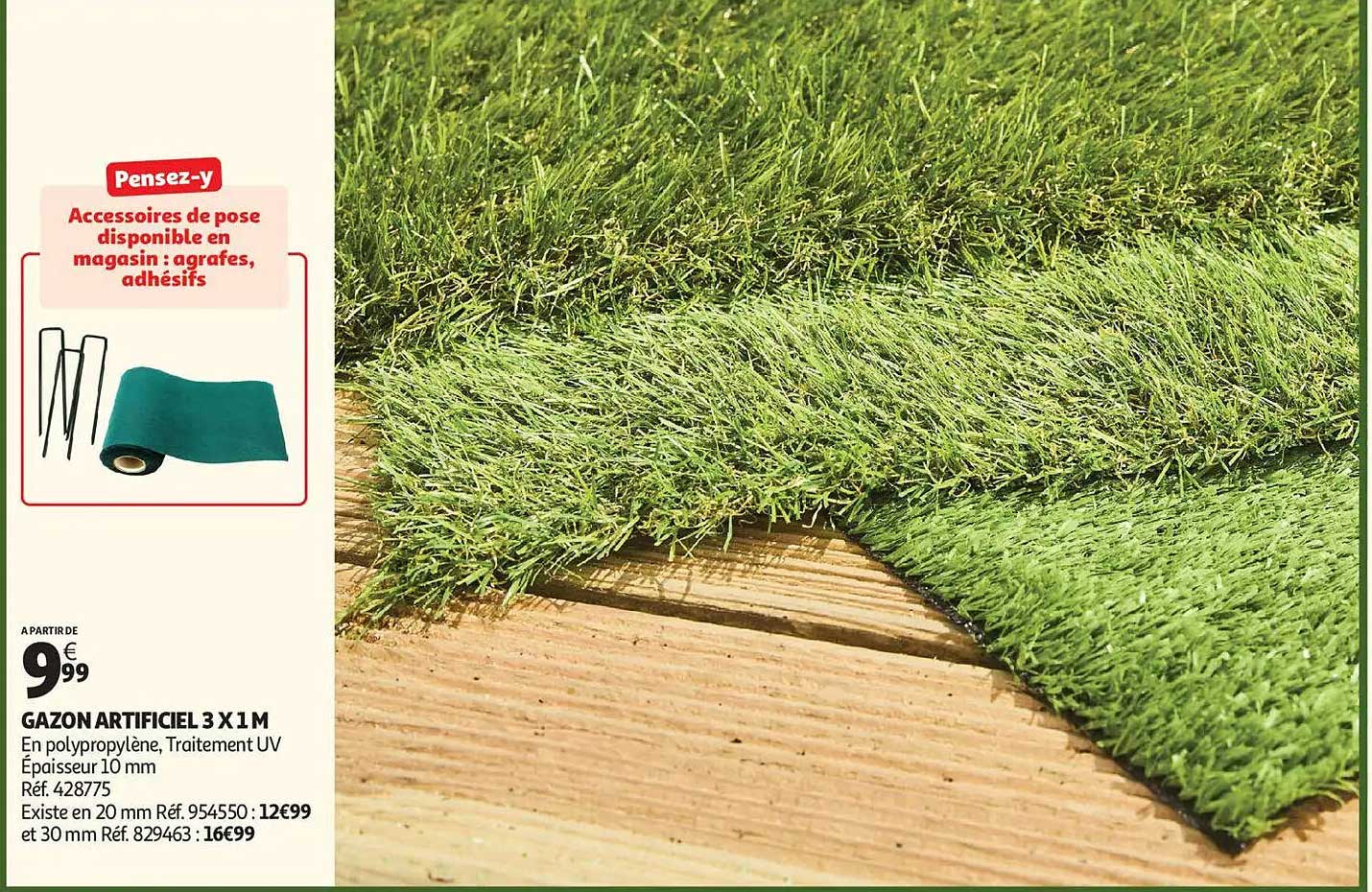 GAZON ARTIFICIEL 3 X 1 M