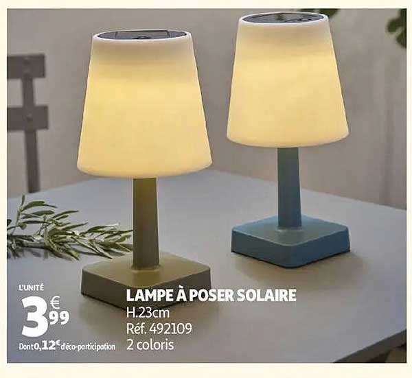 LAMPE À POSER SOLAIRE