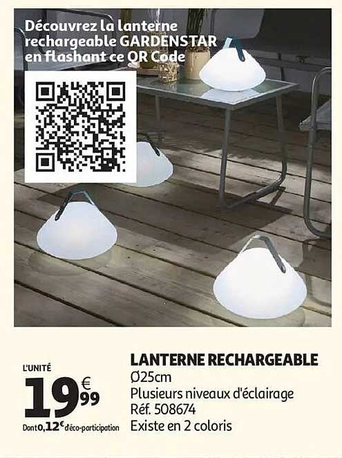 LANTERNE RECHARGEABLE