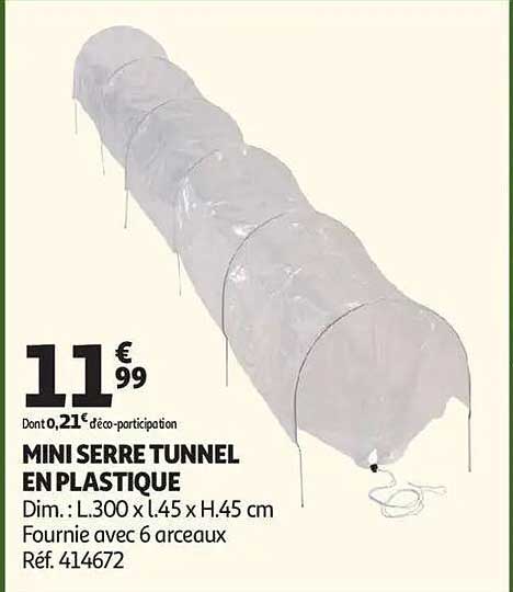 MINI SERRE TUNNEL EN PLASTIQUE
