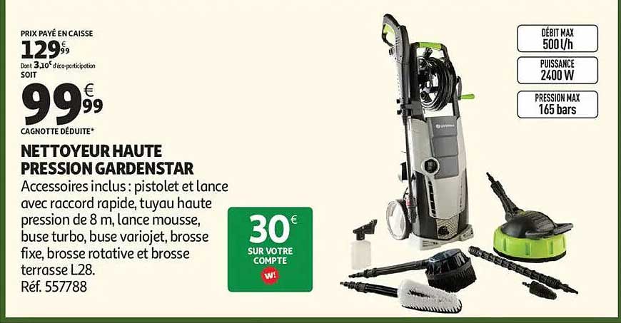 NETTOYEUR HAUTE PRESSION GARDENSTAR