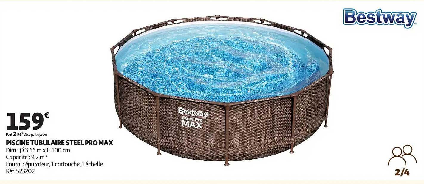 PISCINE TUBULAIRE STEEL PRO MAX