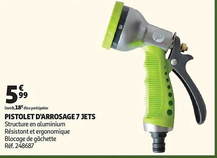 PISTOLET D'ARROSAGE 7 JETS