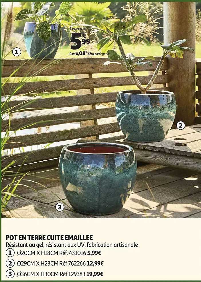 POT EN TERRE CUITE EMAILLEE