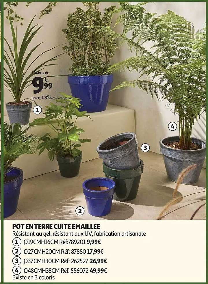POT EN TERRE CUITE EMAILLEE