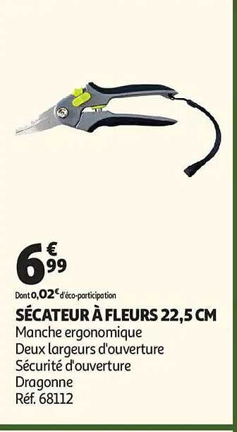 SÉCATEUR À FLEURS 22,5 CM