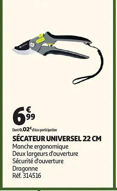 SÉCATEUR UNIVERSEL 22 CM