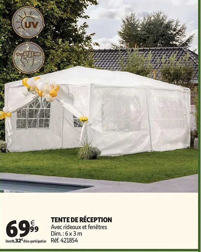 TENTE DE RÉCEPTION