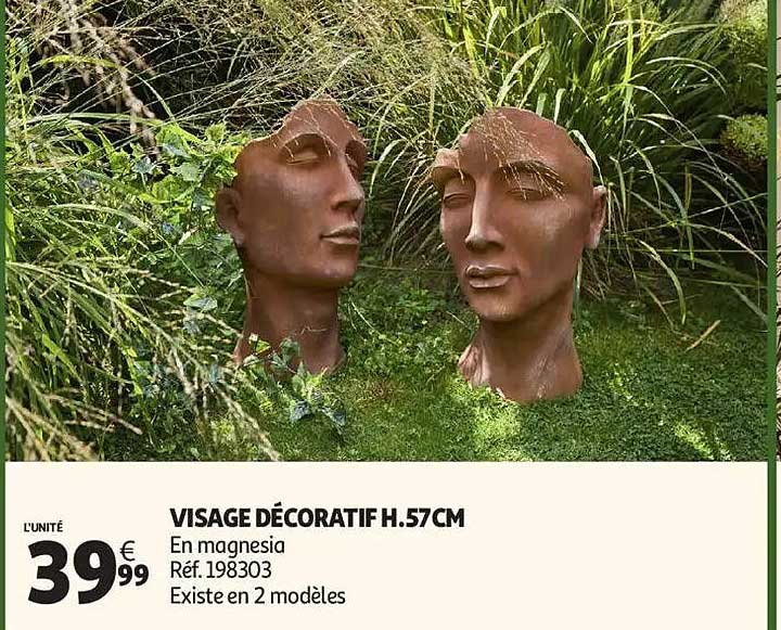 VISAGE DÉCORATIF H.57CM