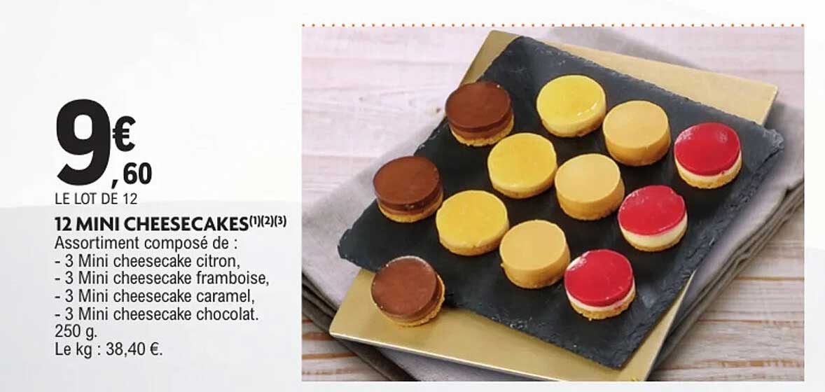 12 MINI CHEESECAKES