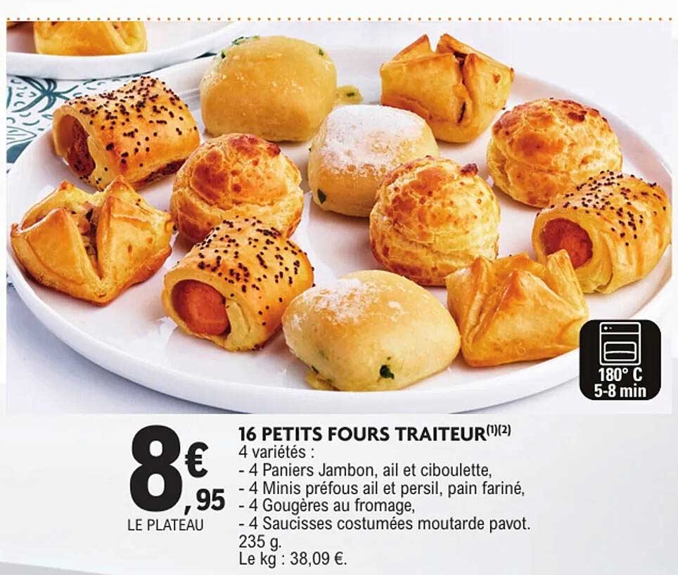 16 PETITS FOURS TRAITEUR