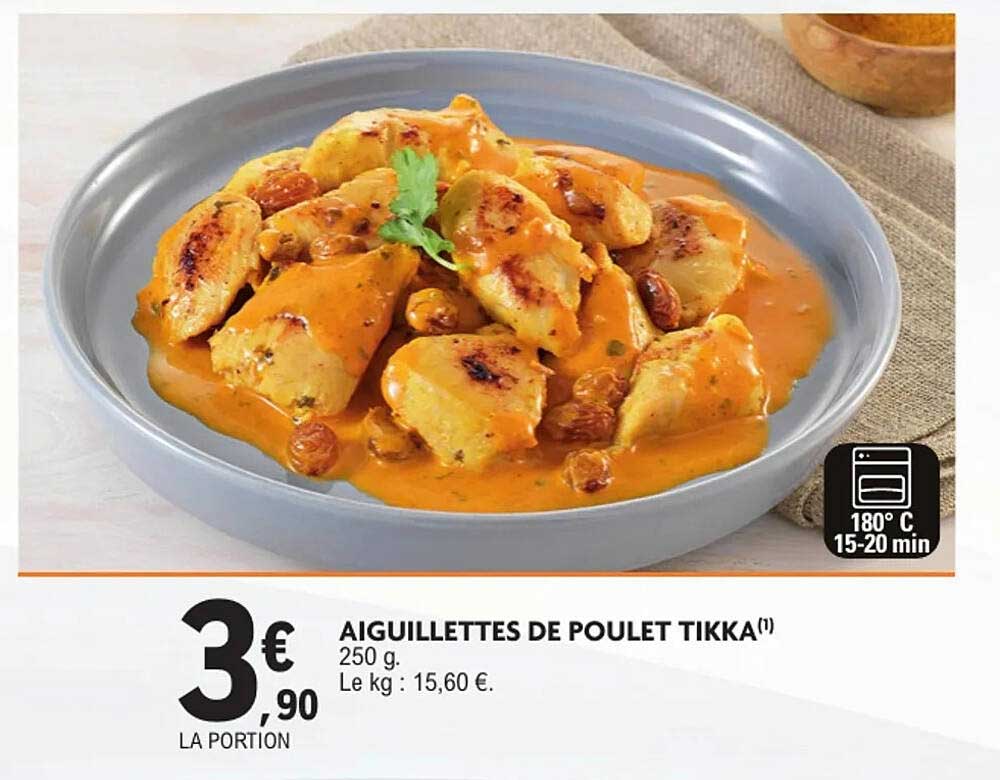 AIGUILLETES DE POULOT TIKKA