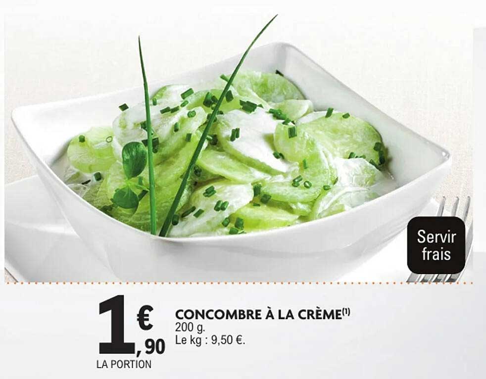 CONCOMBRE À LA CRÈME