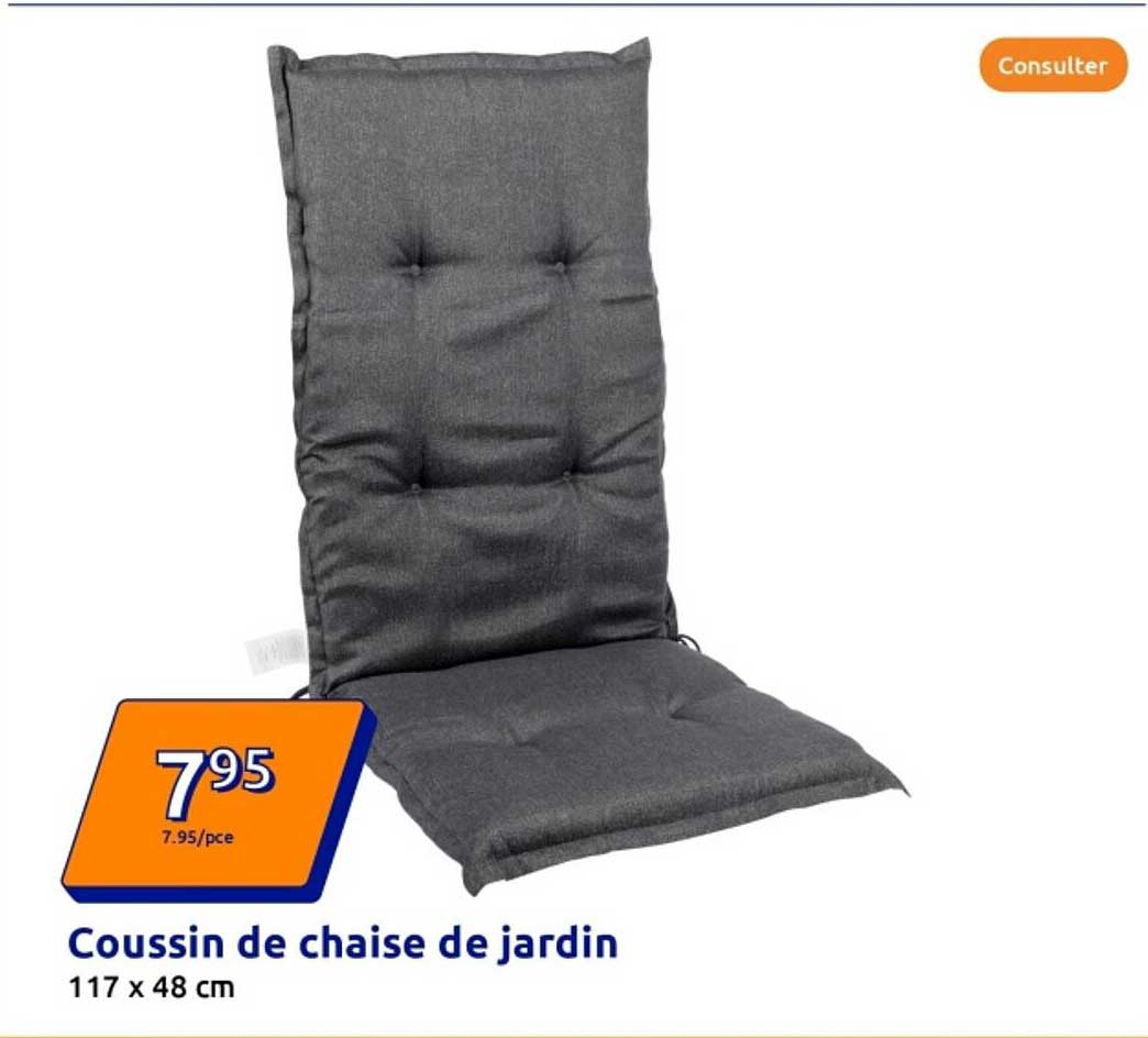 Coussin de chaise de jardin