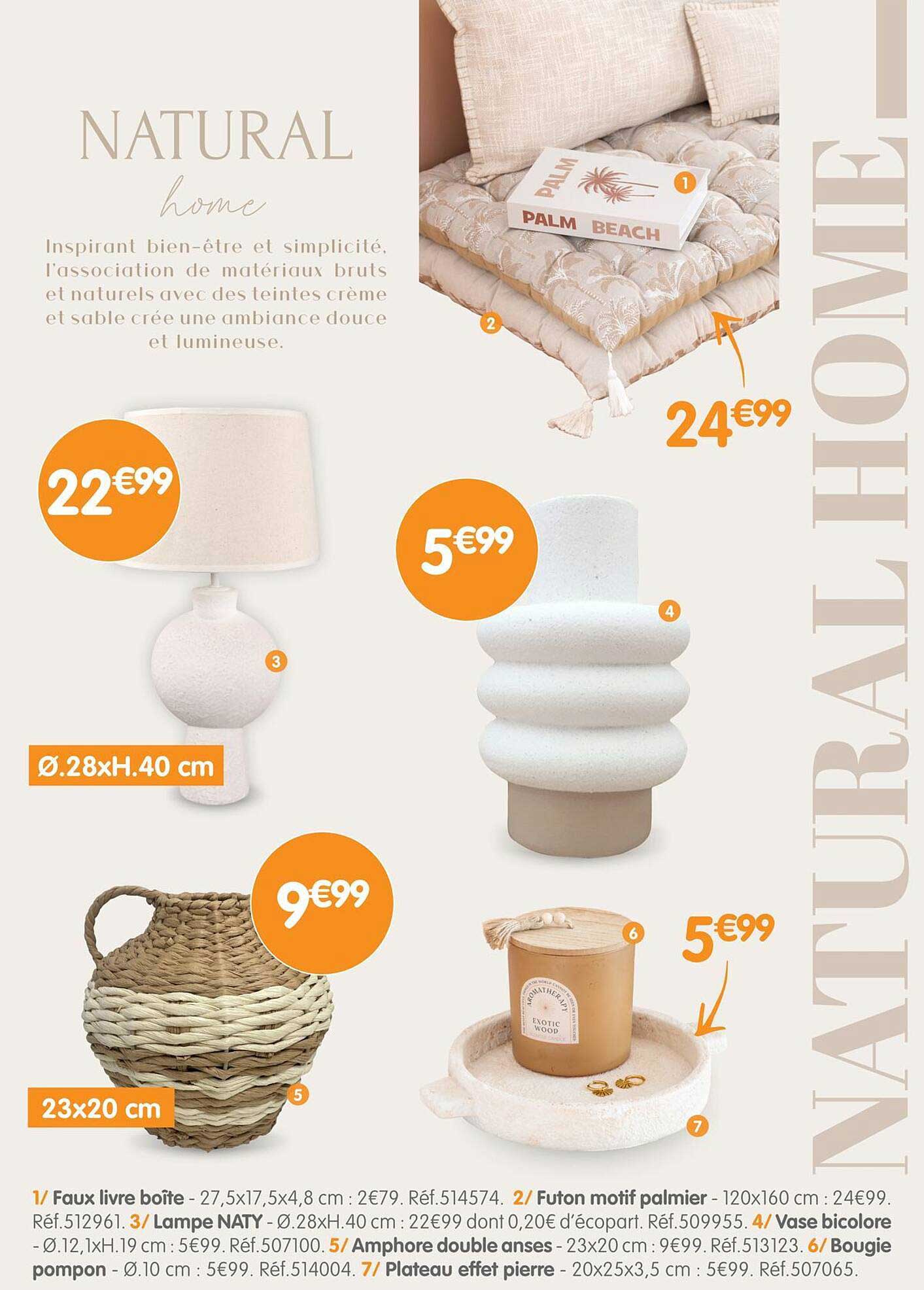 Futon motif palmier