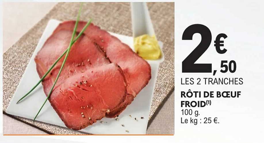 RÔTI DE BŒUF FROID