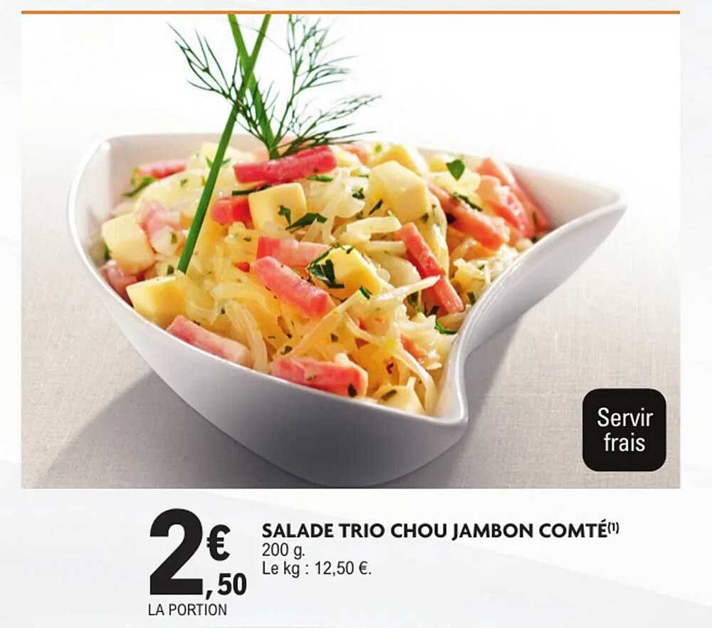 SALAD TRIO CHOU JAMBON COMTÉ