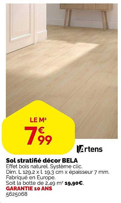 Sol stratifié décor BELA