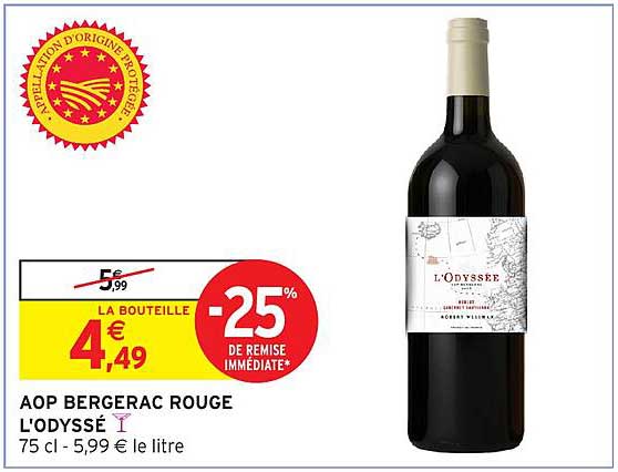 AOP BERGERAC ROUGE L'ODYSSÉE