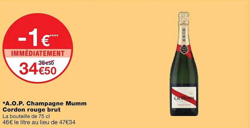 A.O.P. Champagne Mumm Cordon rouge brut