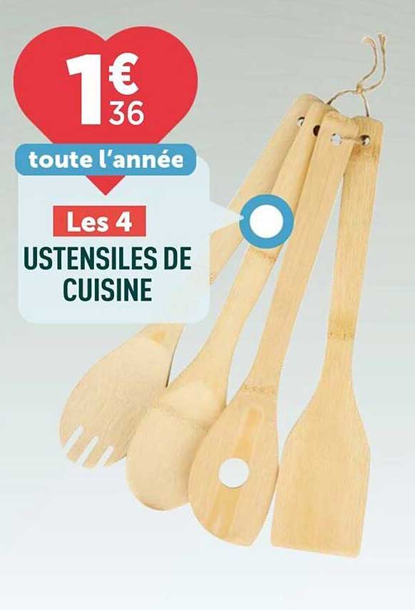 Les 4 USTENSILES DE CUISINE