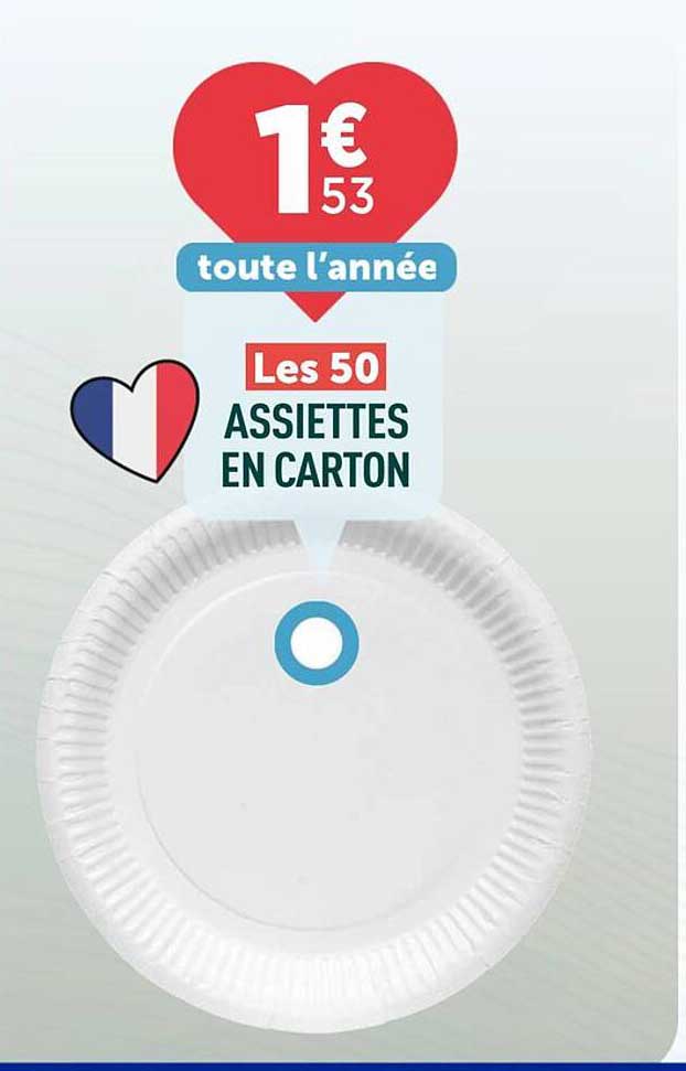 Centrakor Assiette Carton