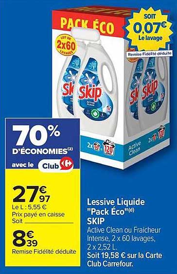 Promo Lessive Liquide 