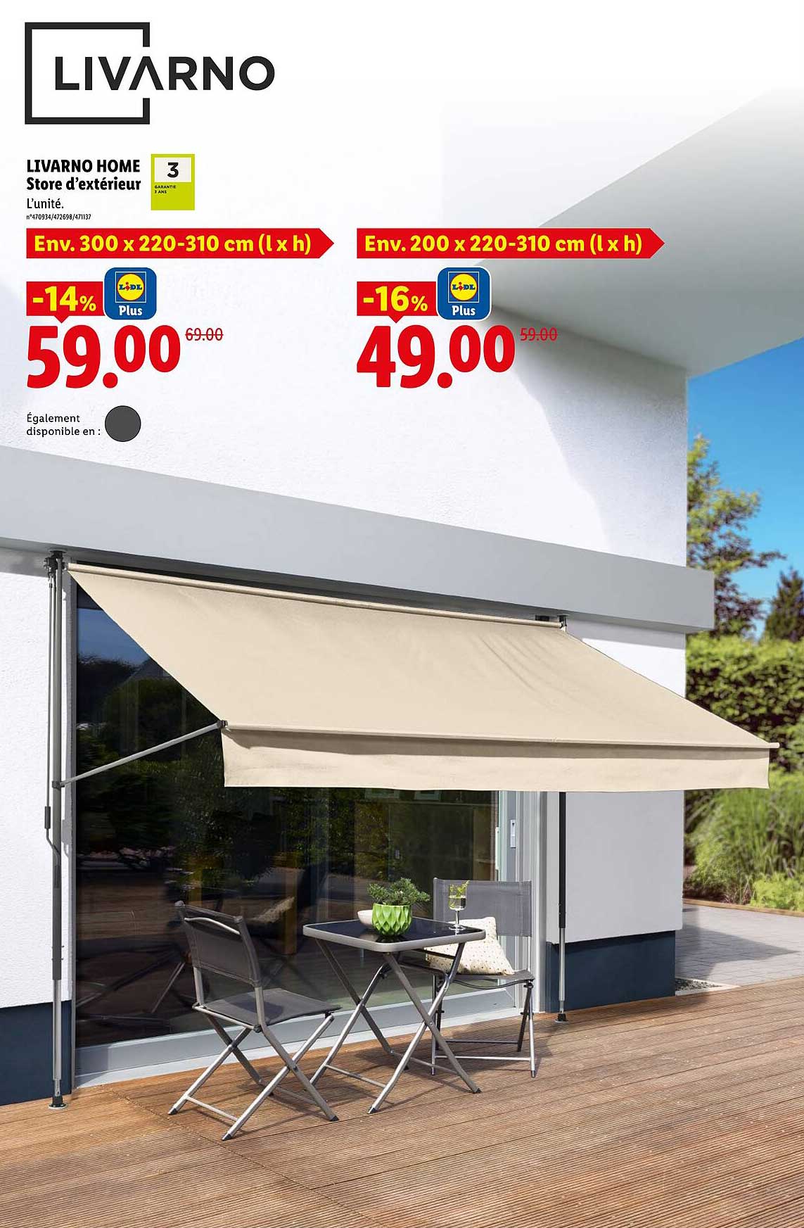 LIVARNO HOME Store d'extérieur