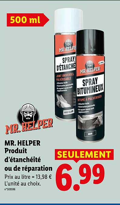 MR. HELPER Produit d’étanchéité ou de réparation