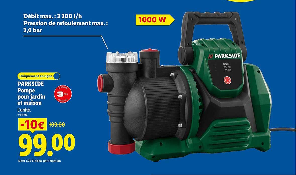 Pompe Lidl Parkside