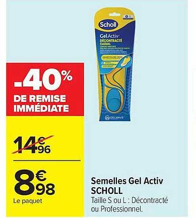 Semelles Gel Activ SCHOLL